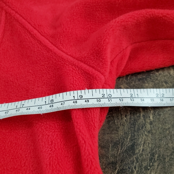 Like New: Columbia Vibrant Red Full-Zip Fleece Medium - Picture 10 of 14
